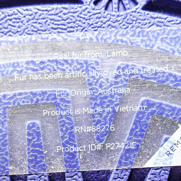 Ugg Disco Marble Slide Slippers Womens 9 Sheepskin Violet Night Purple Tie Dye - Picture 10 of 11